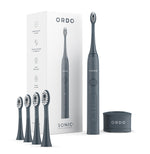 Ordo Sonic+ Toothbrush & 4x Brush Head Bundle - Charcoal Grey